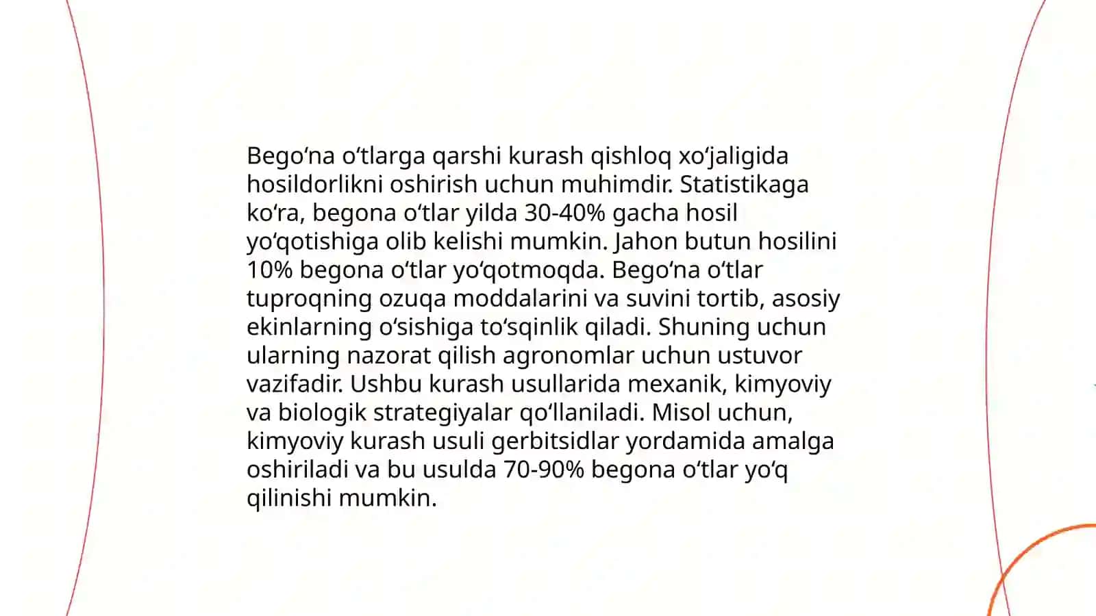 Begona o‘tlarga qarshi kimyoviy kurash choralari 3