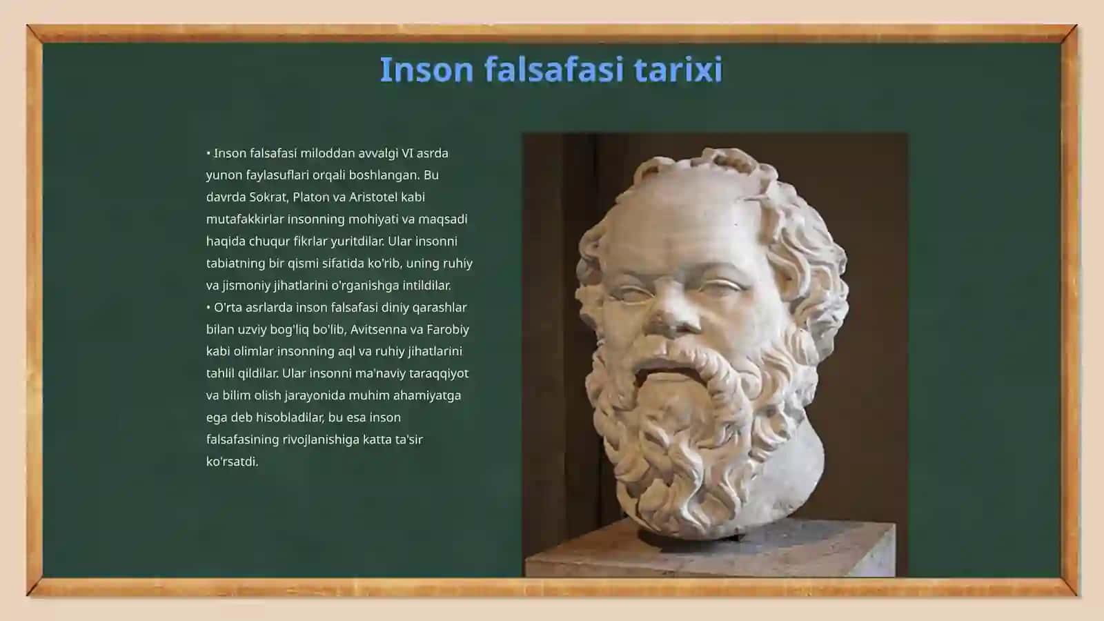 Inson falsafasi va Qadriyatlar falsafasi 3