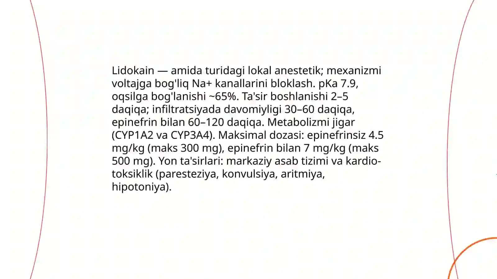 Zamonaviy og'riqsizlantiruvchi dori vositalar va ularning xarakteristikasi 3