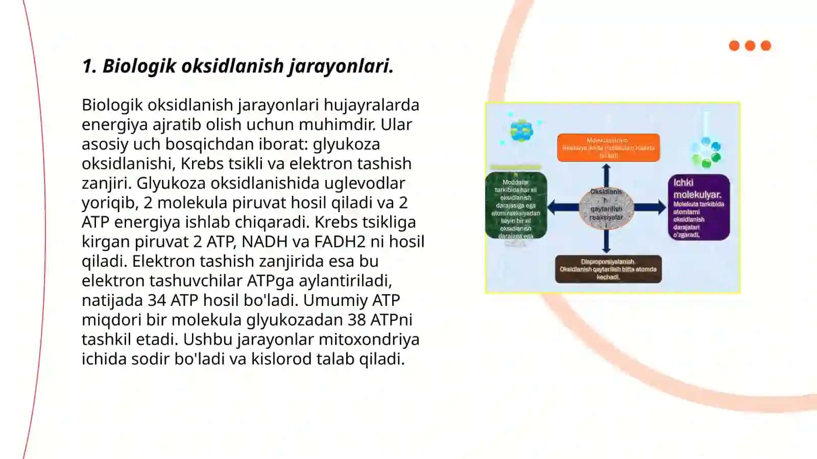 Biologik oksidlanish jarayonlari 3
