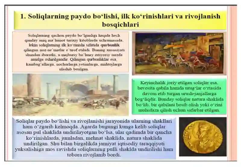 "СОЛИҚЛАР ВА СОЛИҚҚА ТОРТИШ" фанидан маърузамашғулоти 3