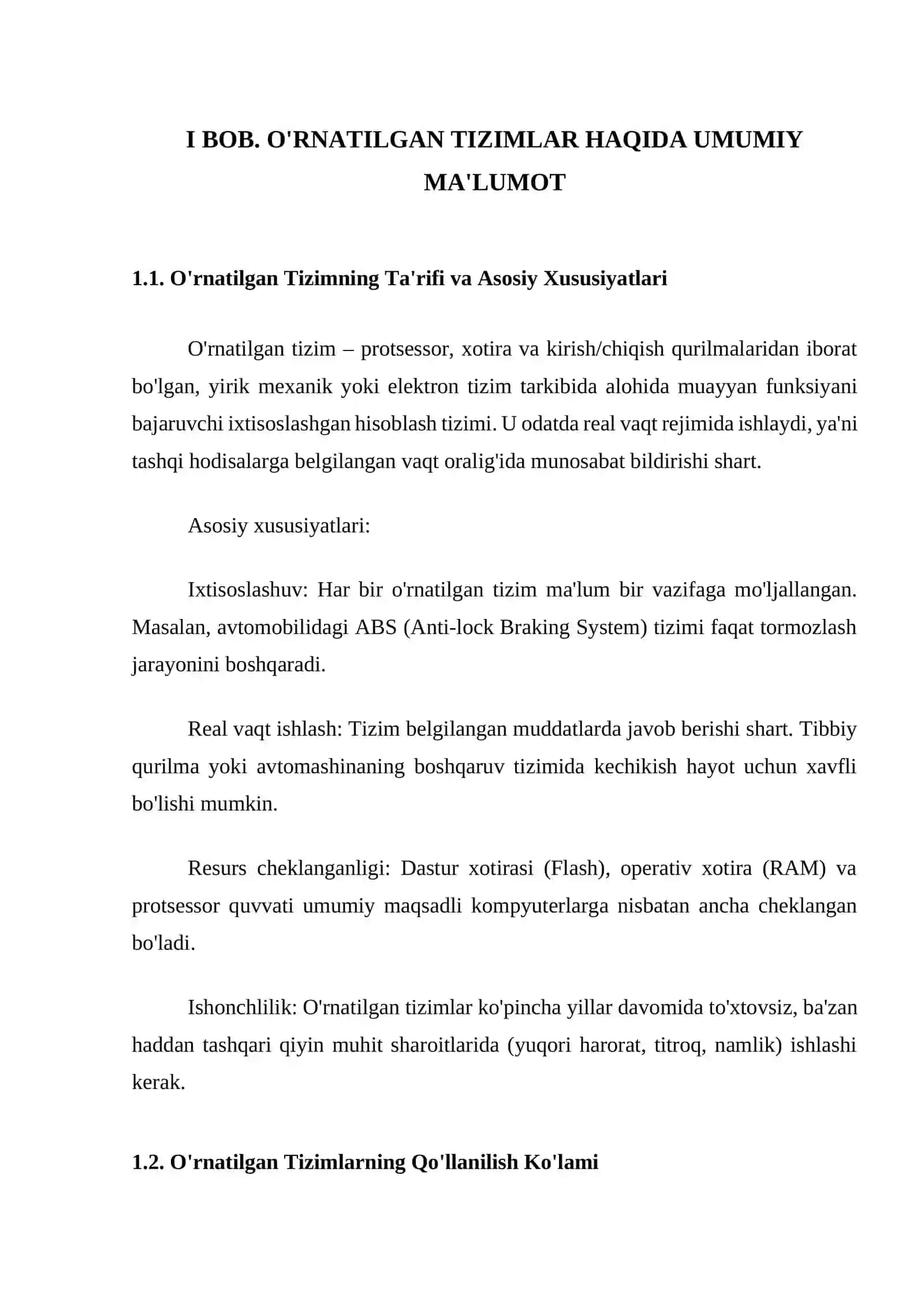 O'rnatilgan tizimlarning sanoat avtomatizatsiyasi 3