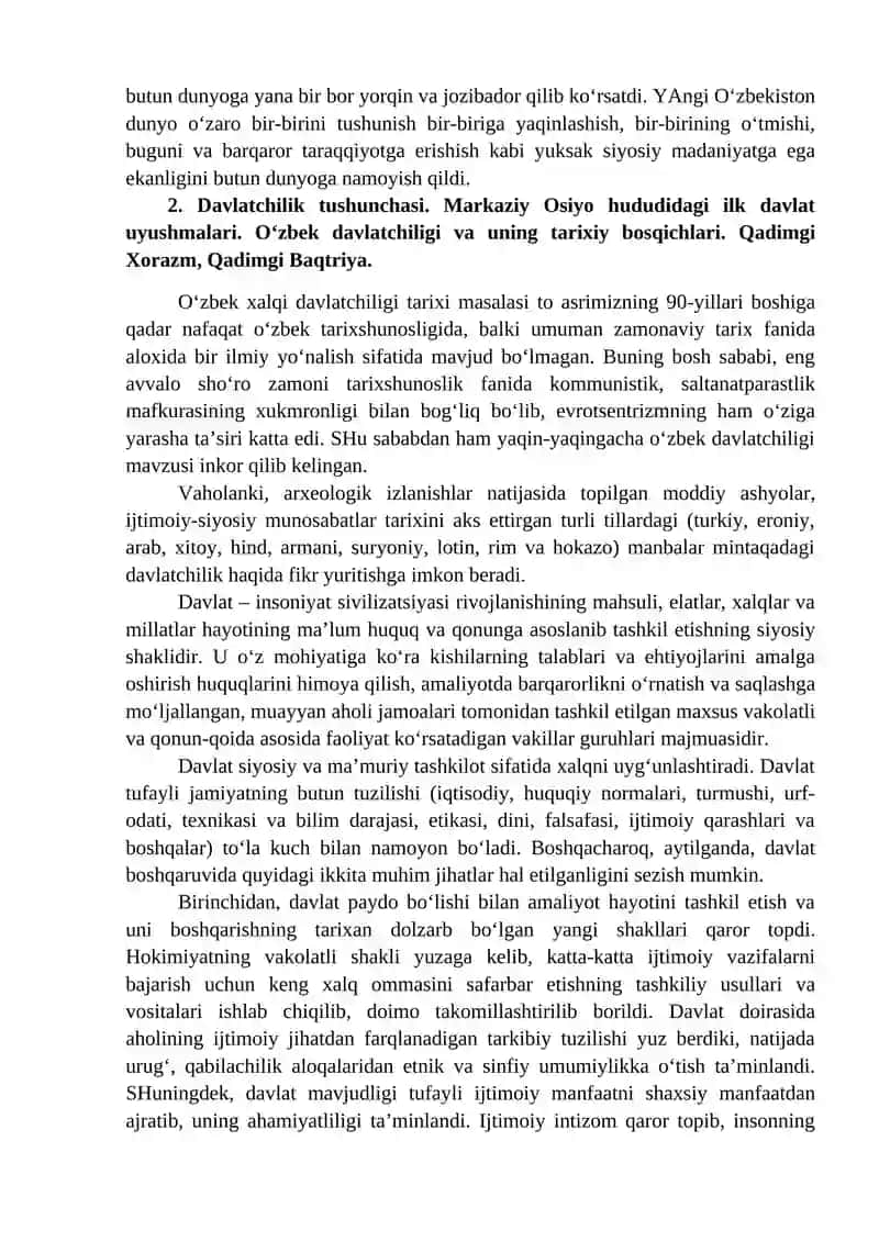 Markaziy Osiyo – jahon sivilizatsiyasining ajralmas qismi 3