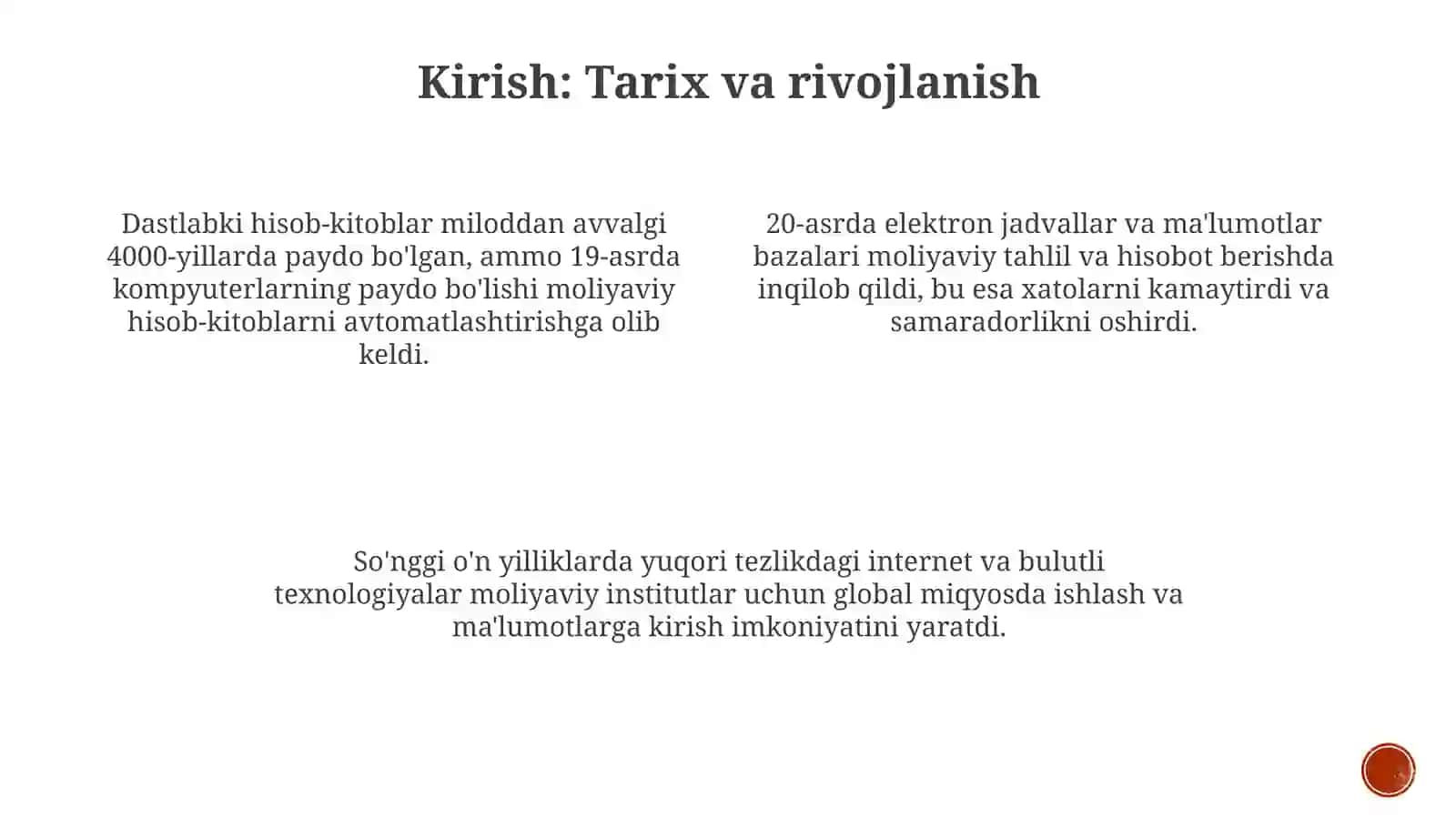 Moliya, soliq va buxgalteriya hisobida zamonaviy axborot texnologiyalari 3