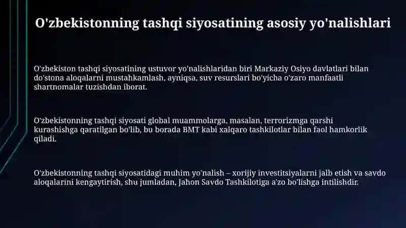 O'zbekiston va jahon hamjamiyati 3