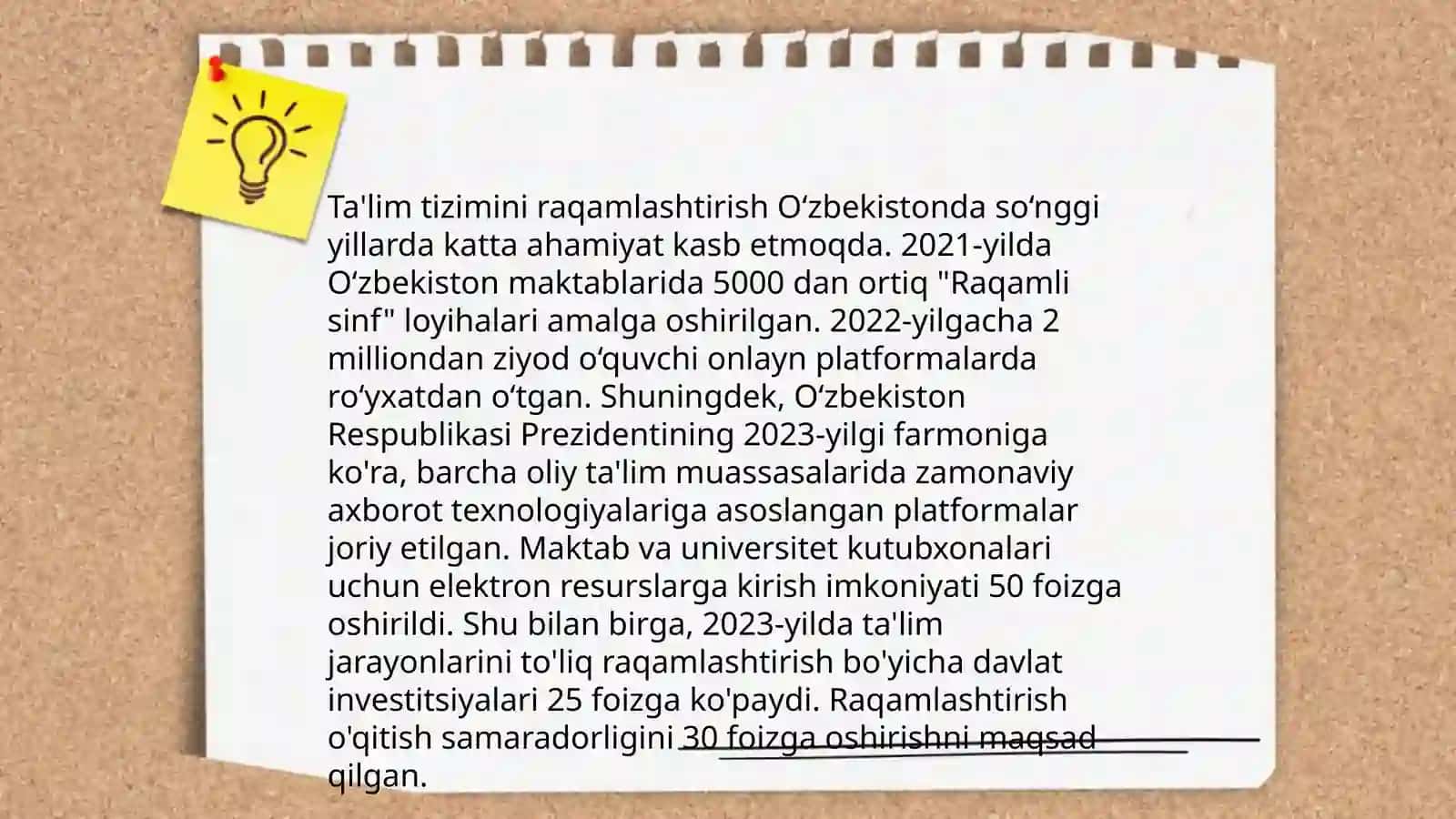 O'zbekistonda ta'limda amalga oshirilayotgan islohatlar 3