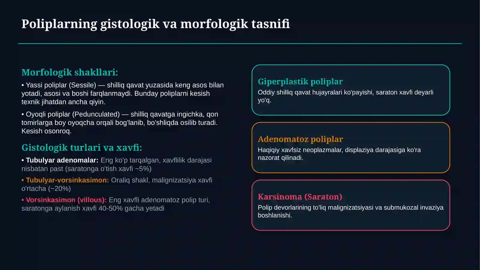 POLIPOZLAR — SABABLARI, TURLARI, TASHXISI VA DAVOLASH USULLARI | 15 SLAYDLI TIBBIY TAQDIMOT 3