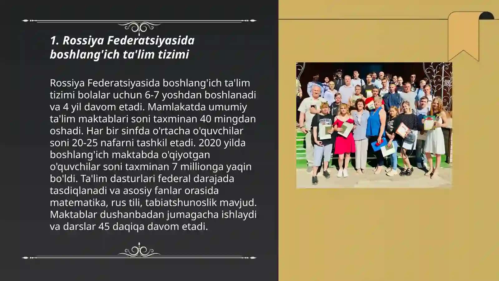 Rossiya Federatsiyasida boshlang'ich ta'lim 3