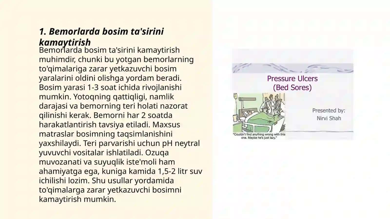 Yotoq yaralarini oldini olish 3