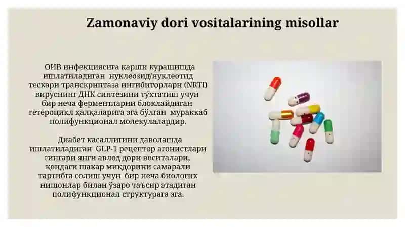 Zamonaviy Dorilarni Ishlab Chiqarishda qo'llanilishi va kelajak istiqbollari 3