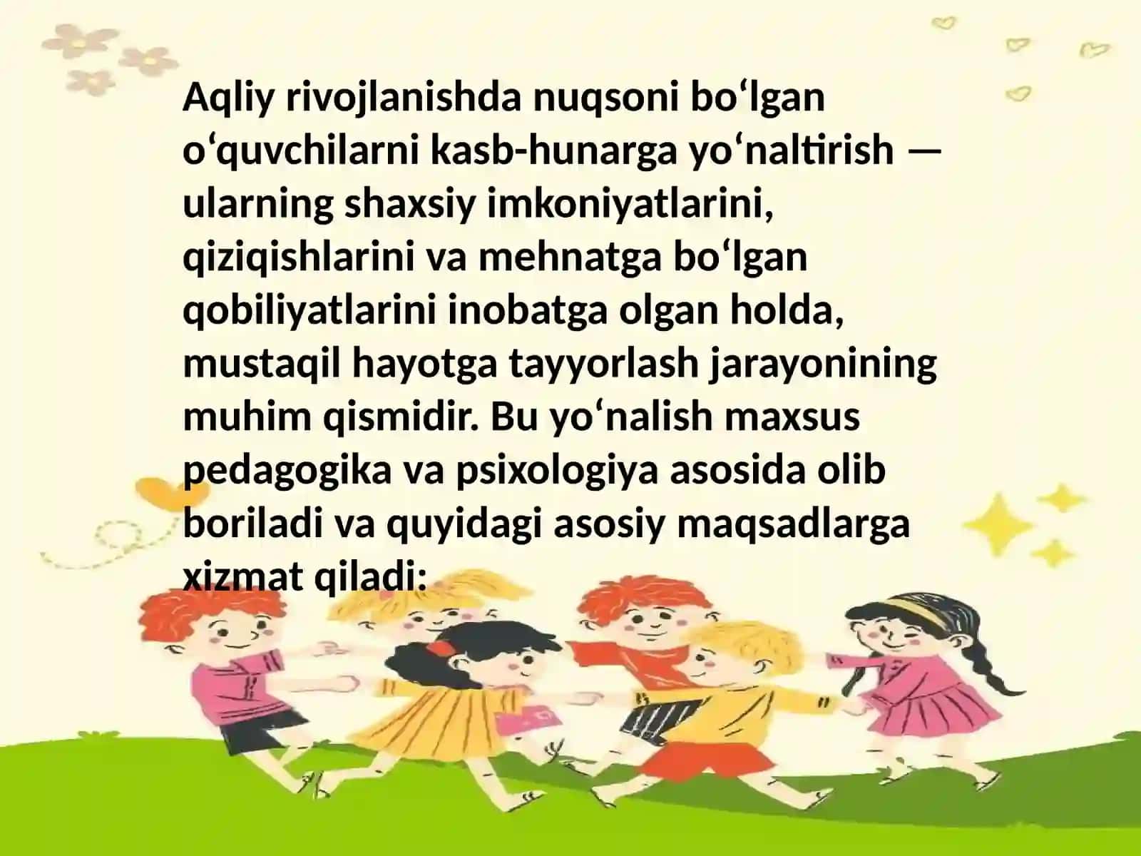Aqliyrivojlanishdanuqsoniboʻlganoʻquvchilarnikasb-hunargayoʻnaltirish 3