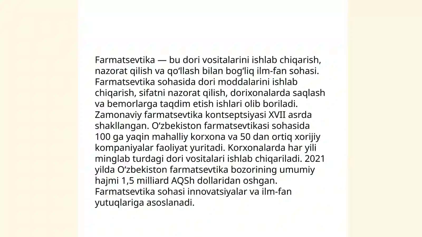 Farmatsevtika fanining predmeti, vazifalari va rivojlanish tarixi 3
