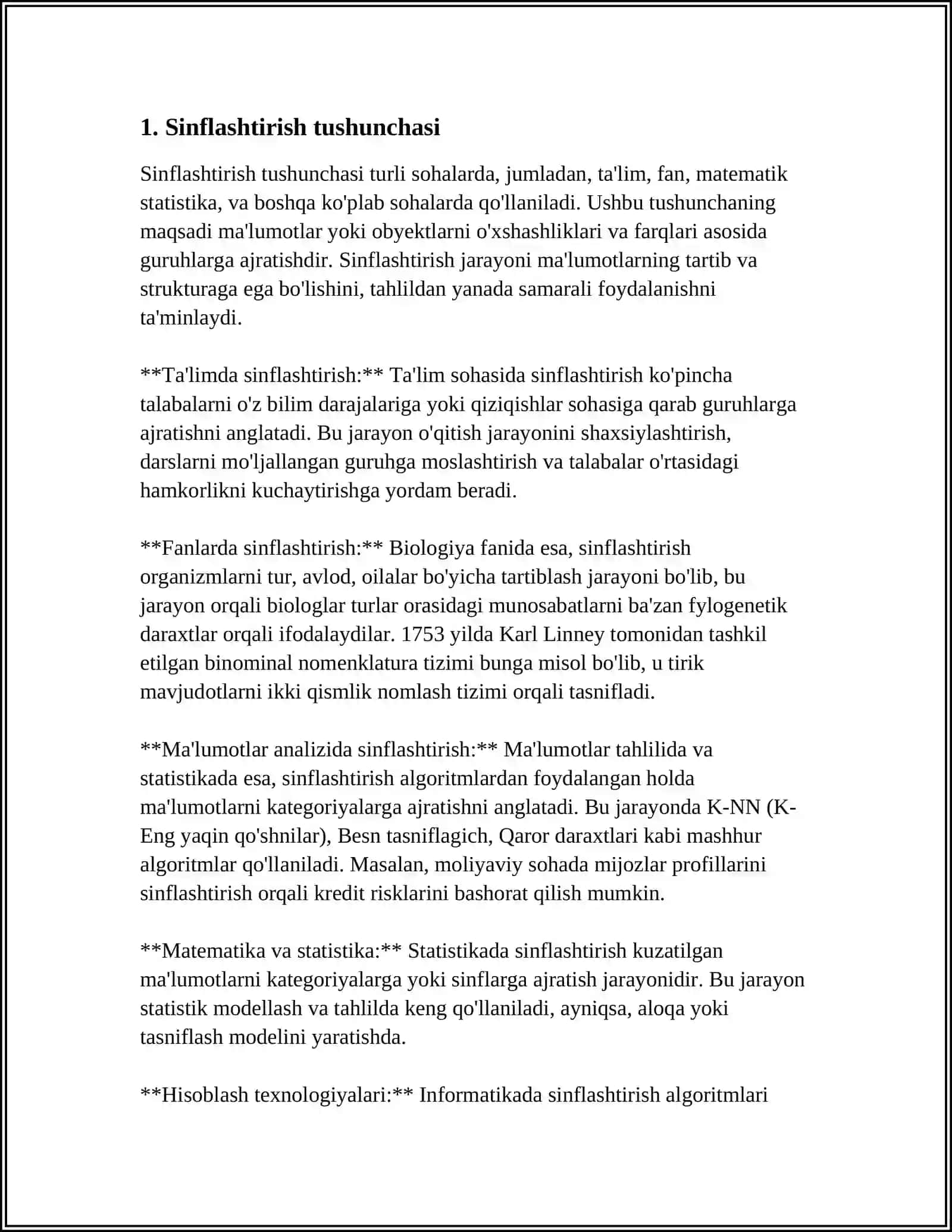 SINFLASHTIRISH MASALASIDA K-ENG YAQIN QO’SHNILAR USULI 3