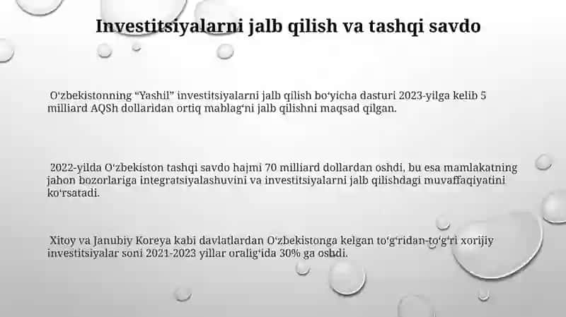 Yashil investitsiyalarni jalb qilish boʻyicha dastur 3