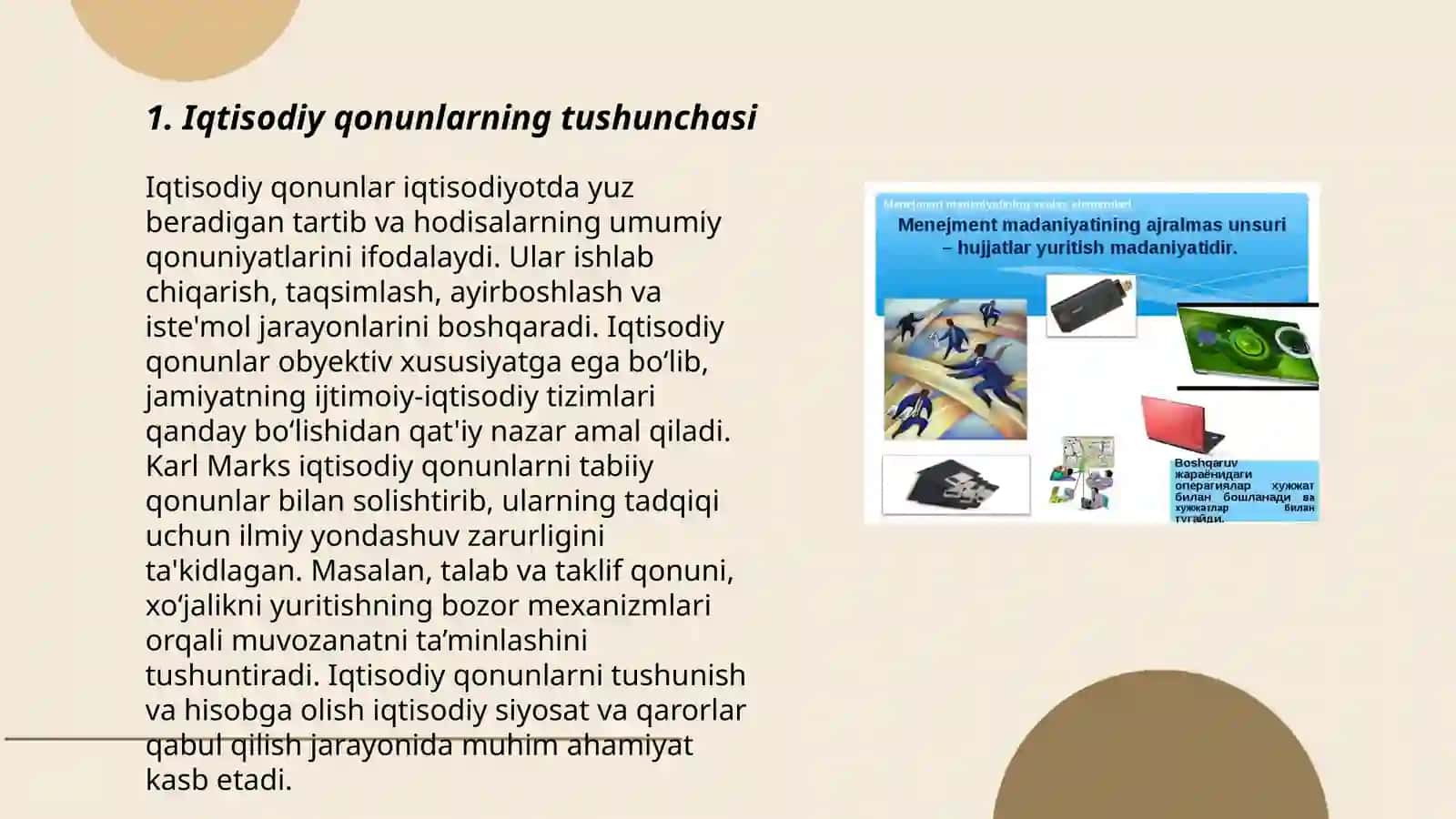 Iqisodiy qonunlarning tushunchasi 3