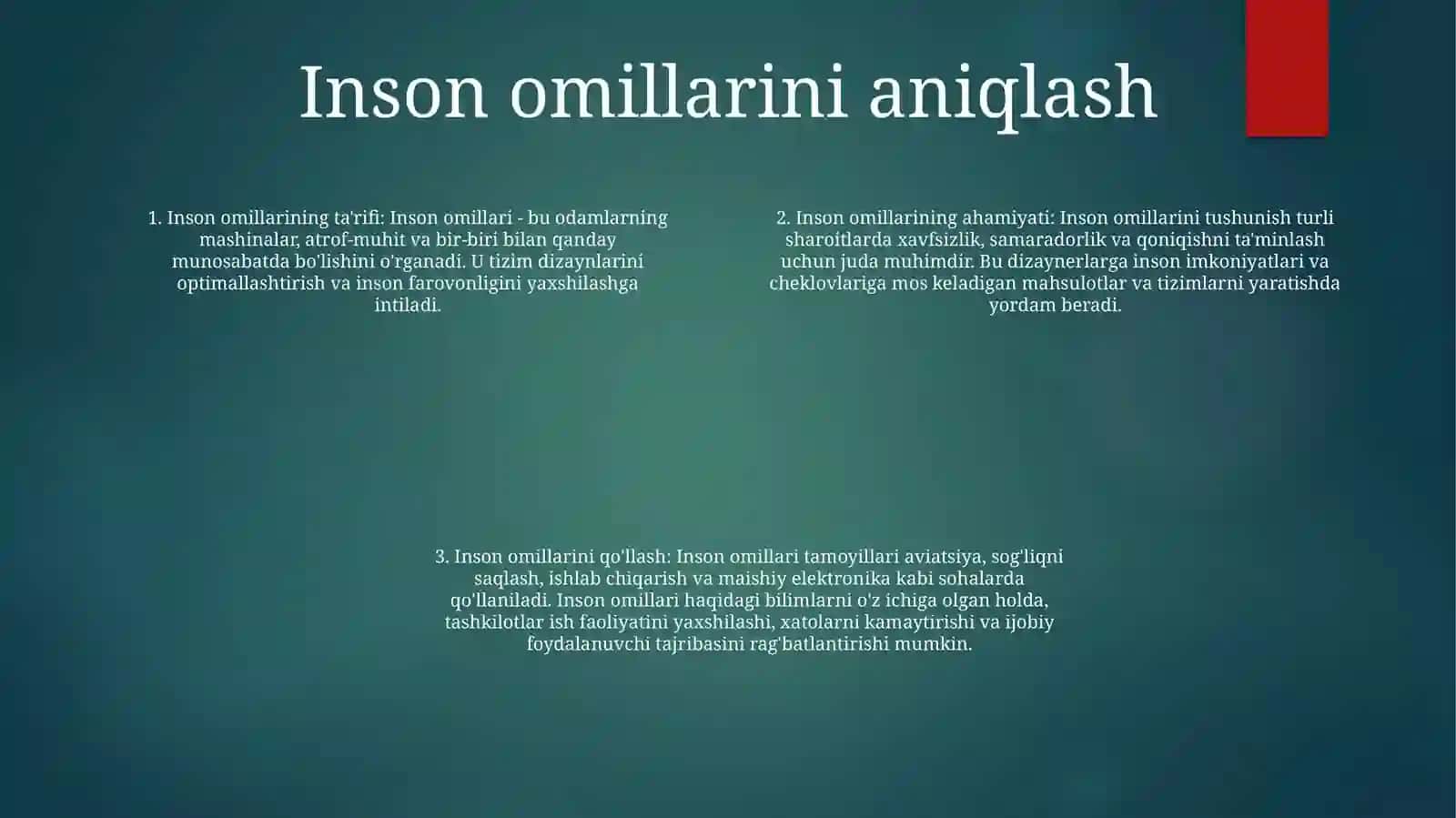 Inson Omili,Uning Salohiyati Va Undan Foydalanish 3