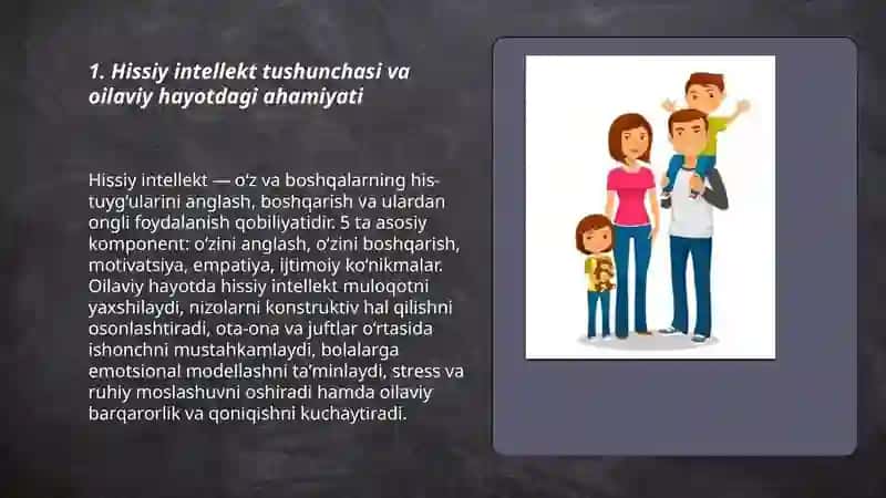 Hissiy intellektning oilaviy hayotdagi roli 3