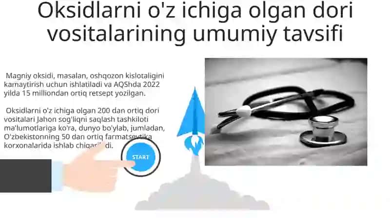 Oksidlarning dori vositalarida qo'llanilishi mexanizmi 3