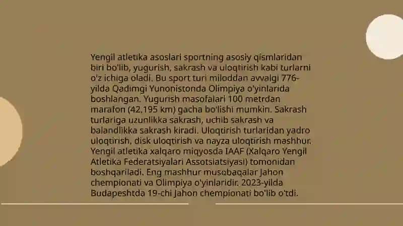 Yengil atletika, sakrash mashqlarini o'rgatish 3