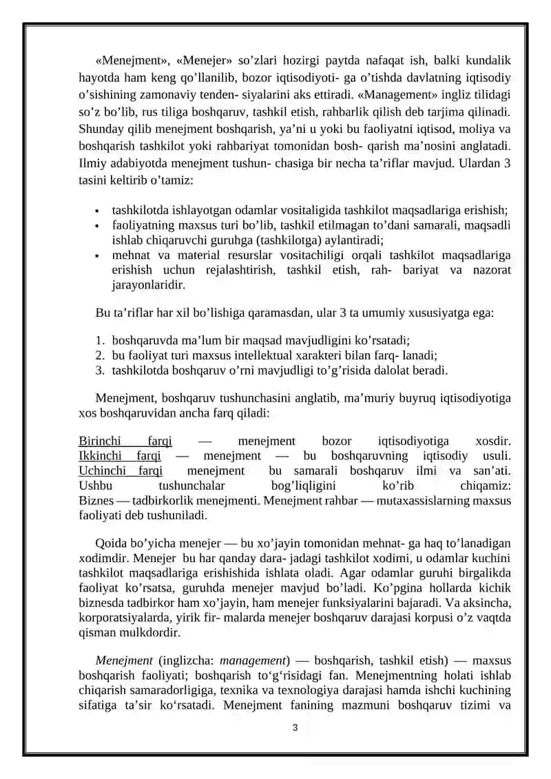 Menejmentni tashkil qilishning xorijiy tajribasi-Rossiya misolida 3