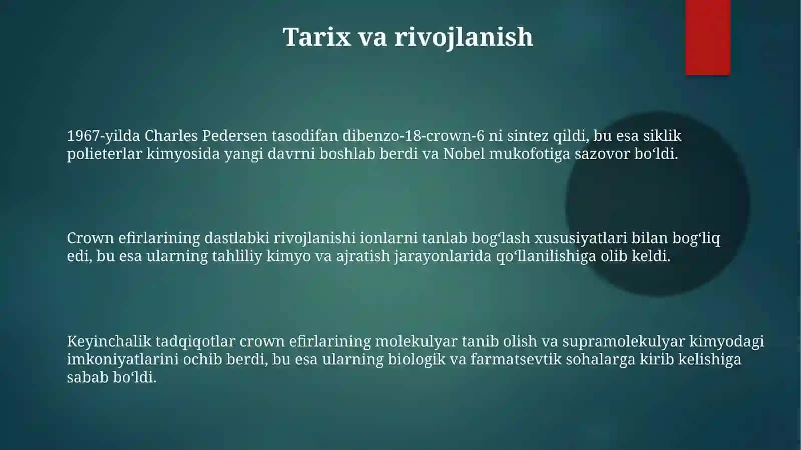 Crown efirlar: Tuzilishi, xususiyatlari va sintez usullari 3