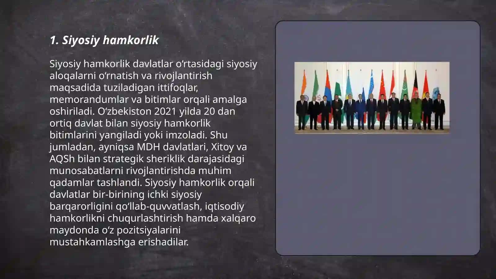 Siyosiy hamkorlik 3