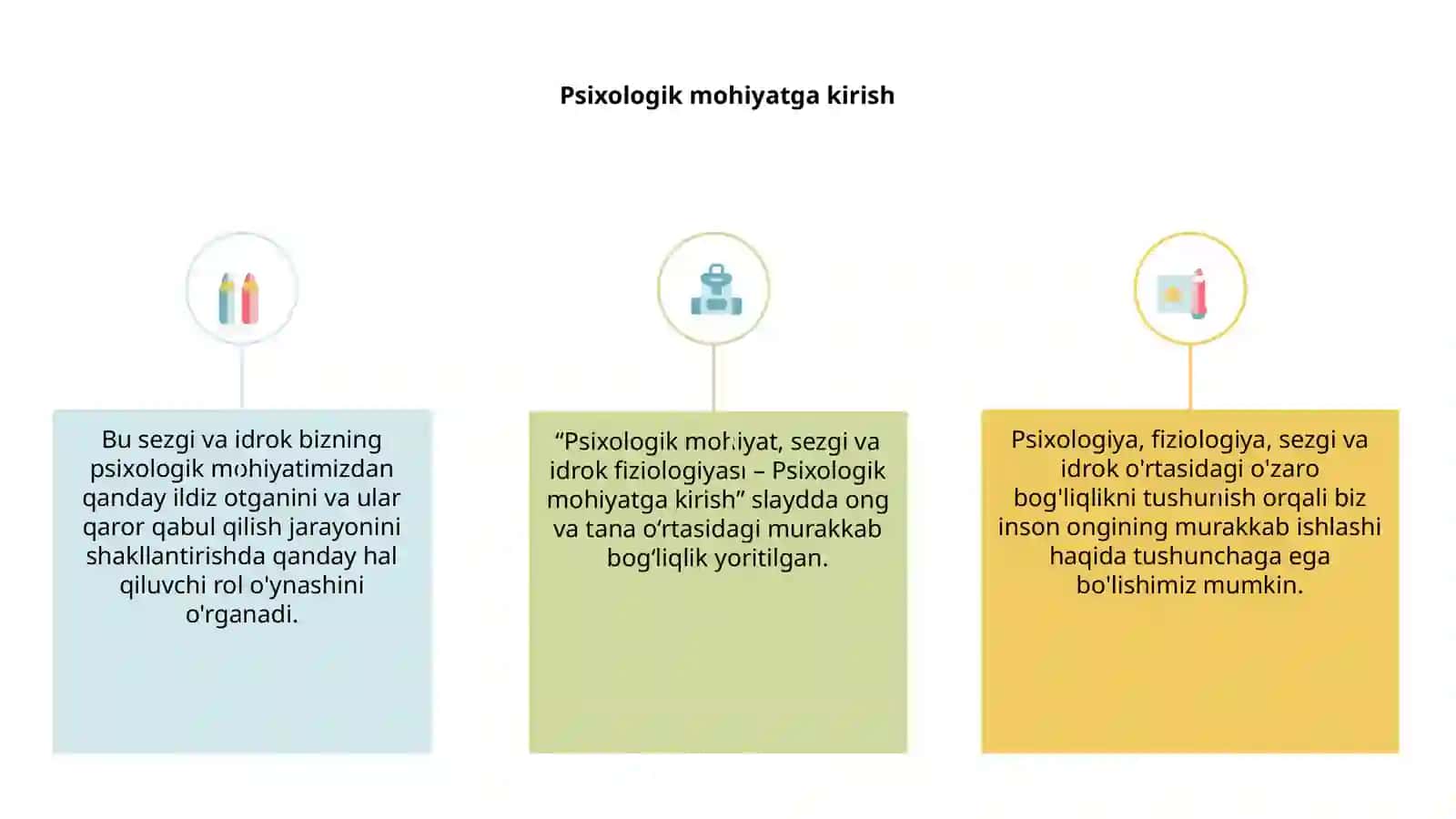 Sezgi va idrokning psixologik mohiyati, fiziologiyasi 3