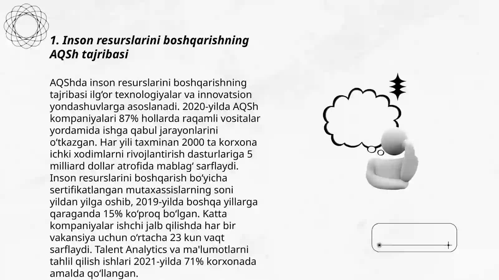 Inson Resurslarini Boshqarishning XORIJIY Tajribalari va Undan O'zbekistonda Ijodiy Foydalanish Imkoniyatlari 3