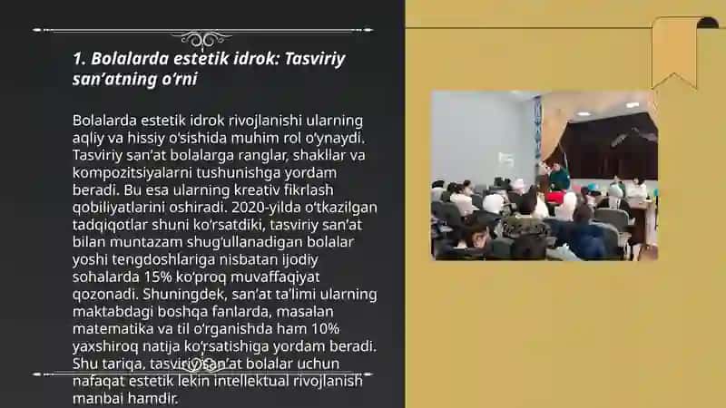 Bolalarda estetik idrok etishni shakllantirishda tasviriy sanʼatning ahamiyati 3