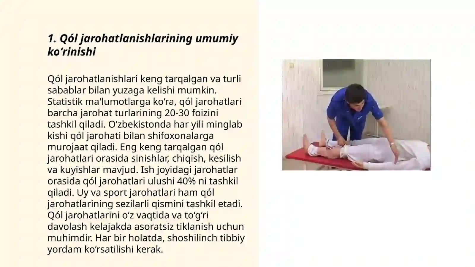 Qól va oyoq jarohatlanishlarda 1_tibbiy yordam Abduraupova Gulbahor 3