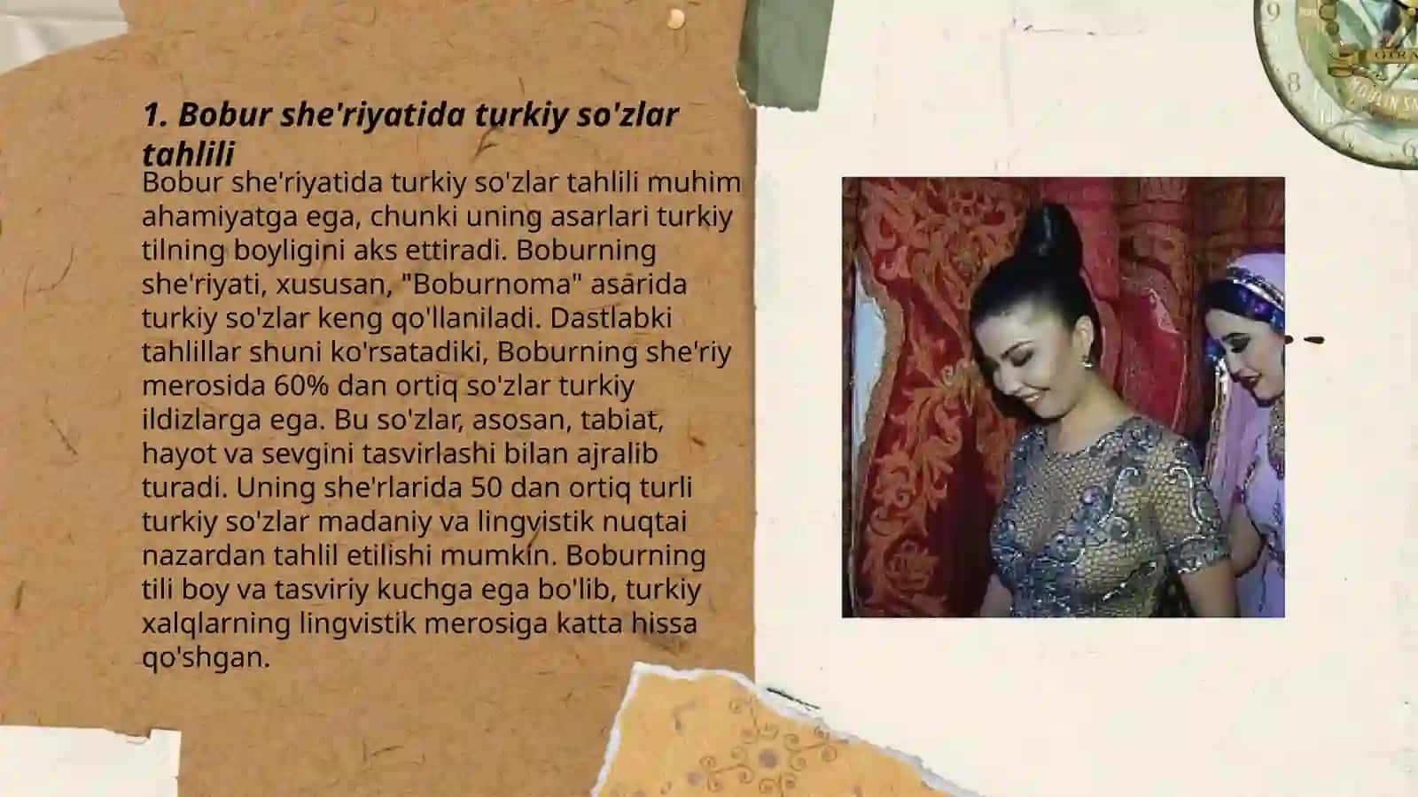 Bobur she'riyatidagi asl turkiy so'zlar 3