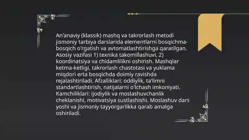 jismoniy tarbiya darslarida qollaniladigan jismoniy tarbiya metodlari 3