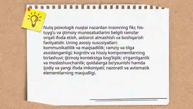 Nutqning psixologik xususiyatlari 3