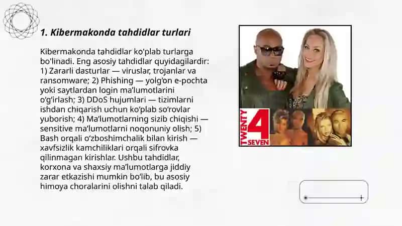 Raqamli xavfsizlik masalalari va ularni ta'minlash yo'llari 3