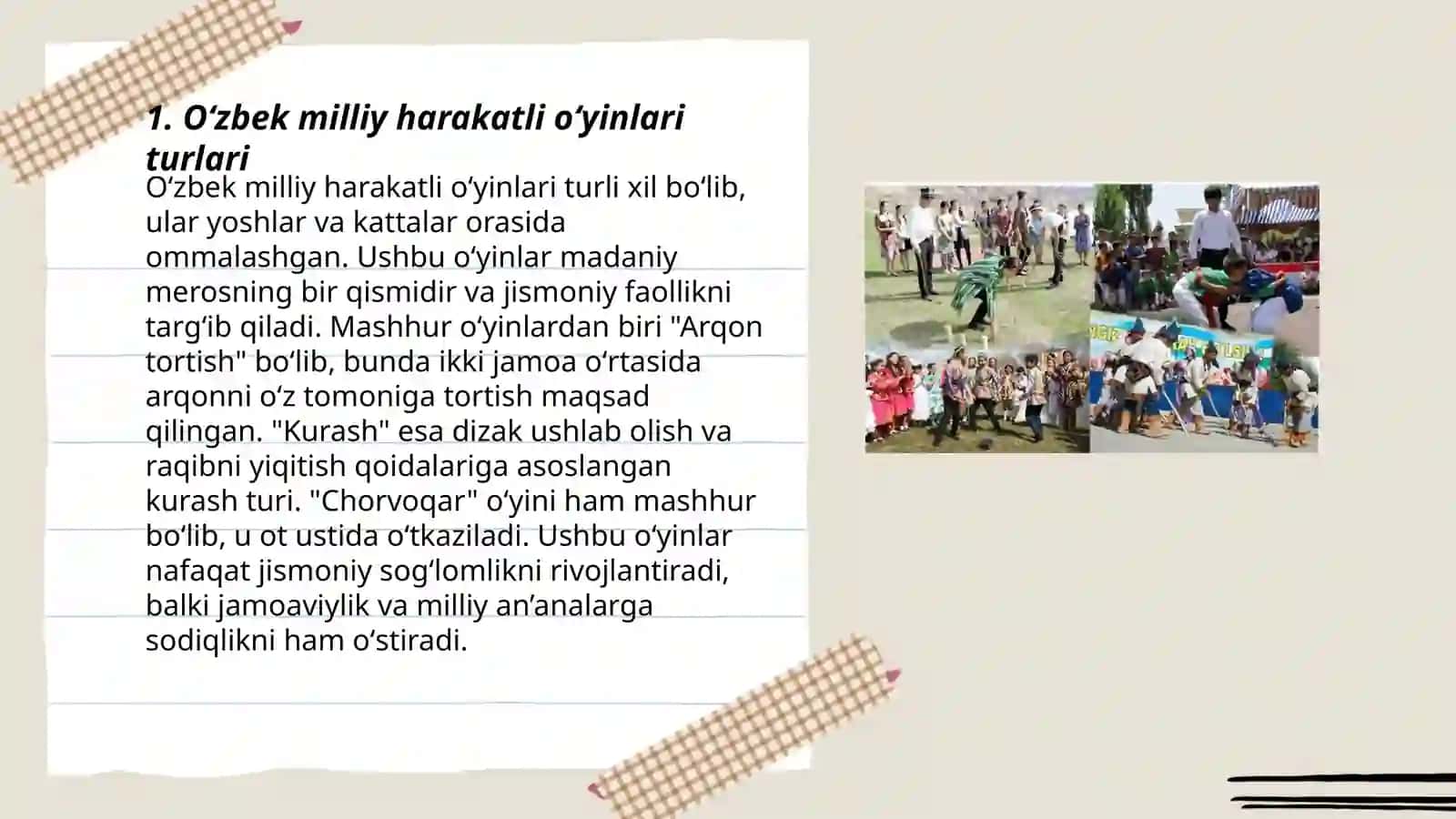 Oʻzbek milliy harakatli oʻyinlari turlari 3
