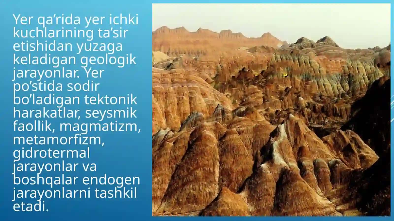 Endoen geologik jarayonlar 3