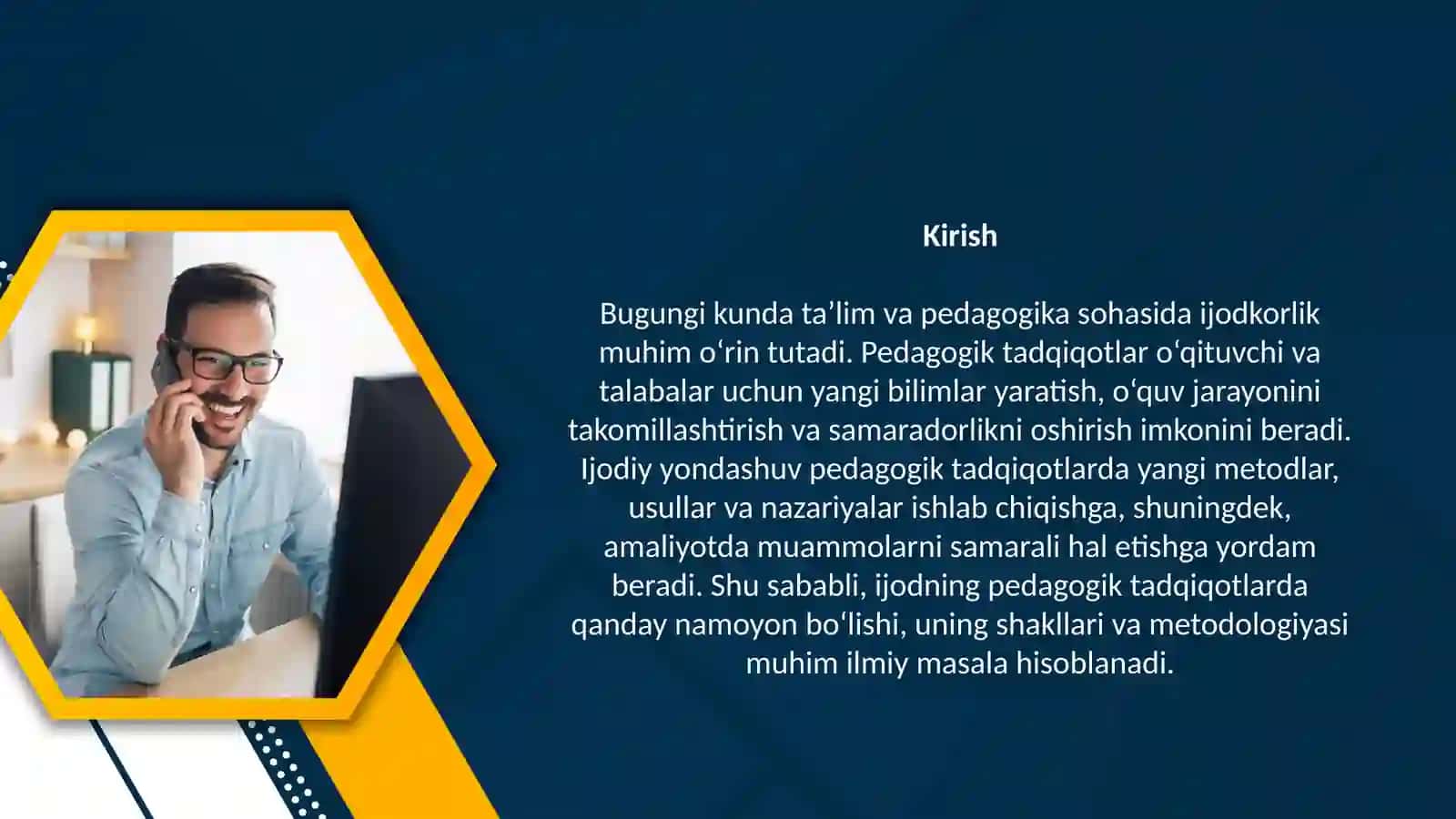 Pedagogik tadqiqotlarda ijodning namoyon bo'lishi 3