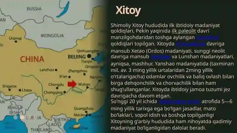XITOY MADANIY YODGORLIKLAR MAKONI 3