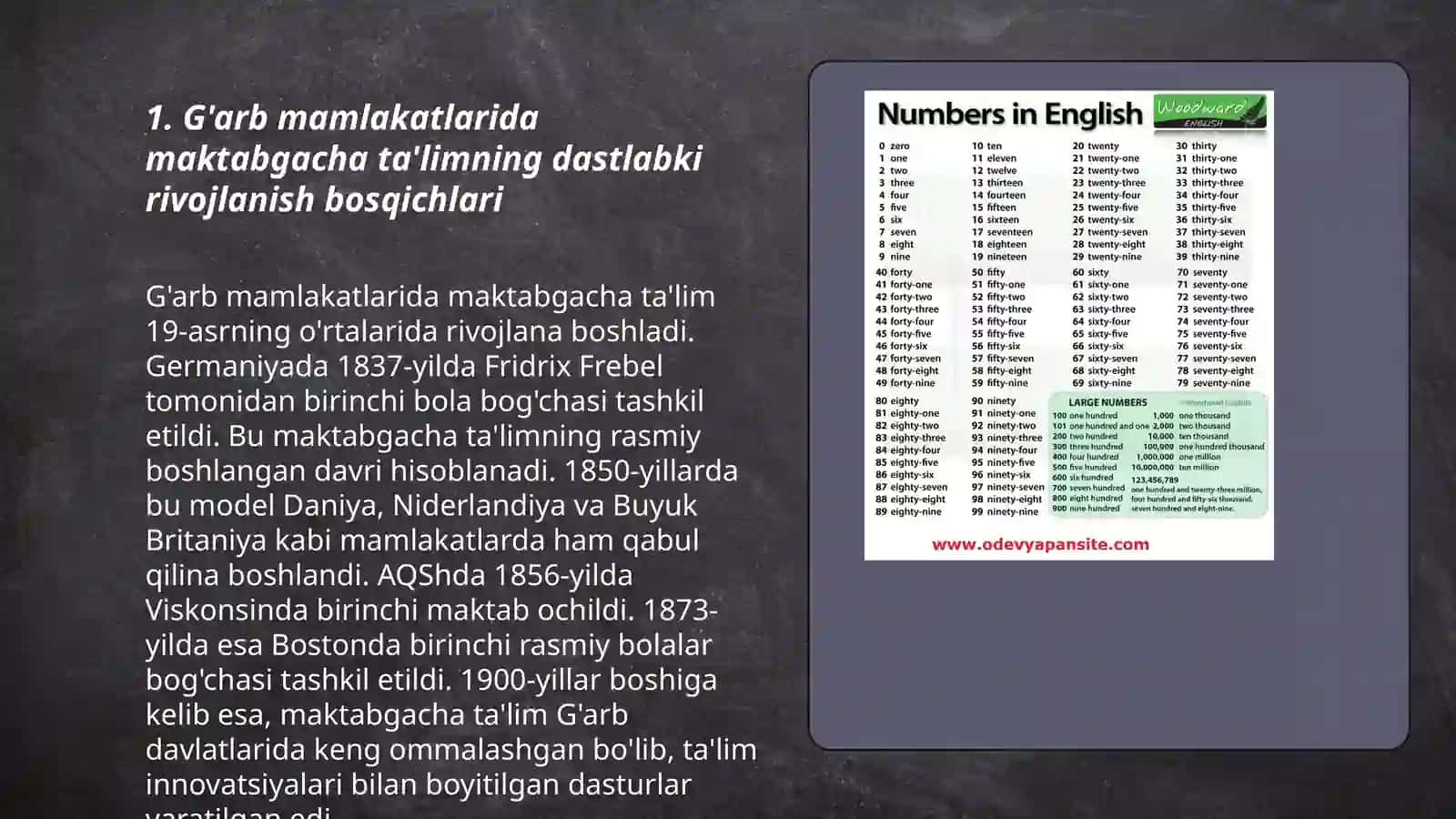 G'arb davlatlarida maktabgacha ta'lim sohasining rivojlanish tarixi 3