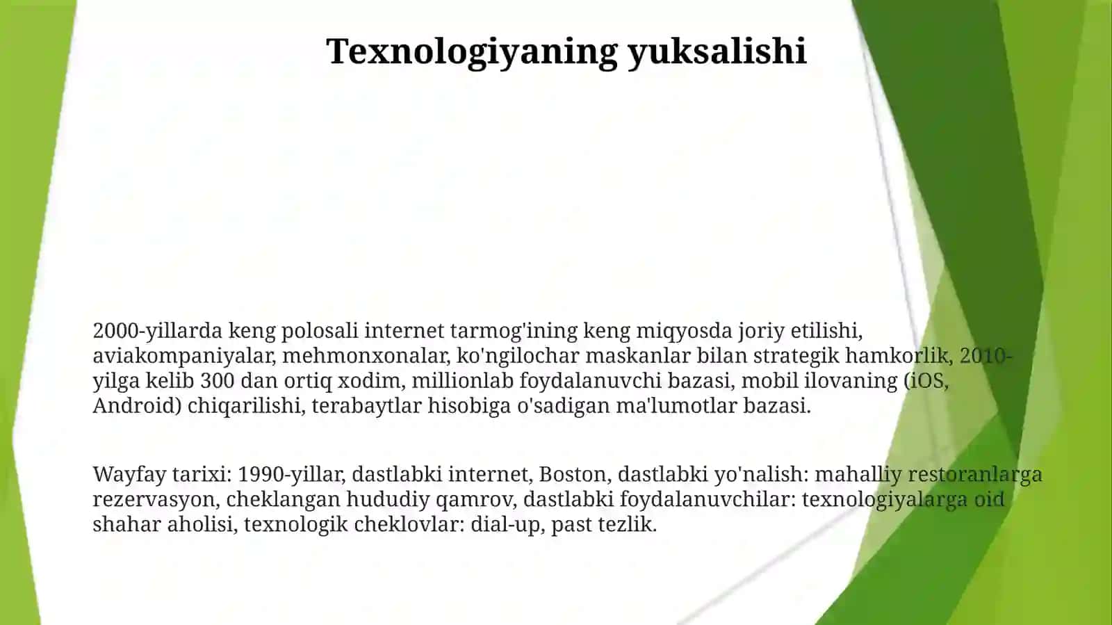 Way Faytizimining Tarixi 3