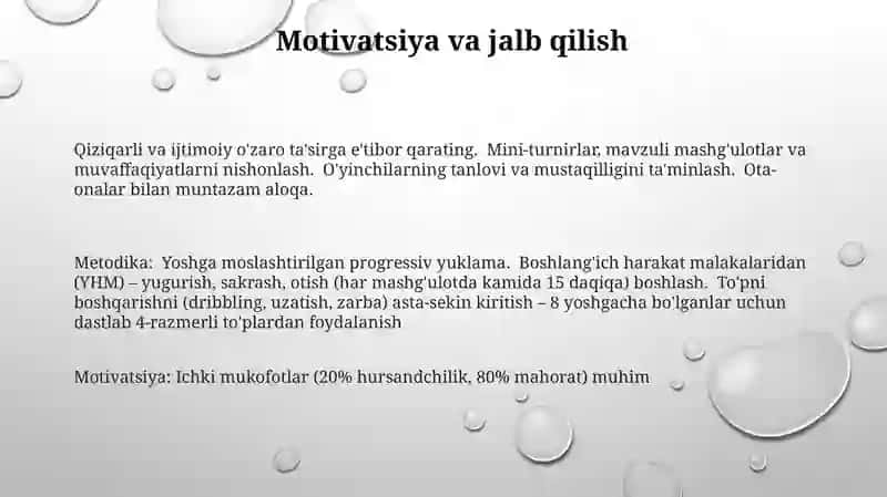 Bolalarga futbolni oʻrgatish metodikasi 3