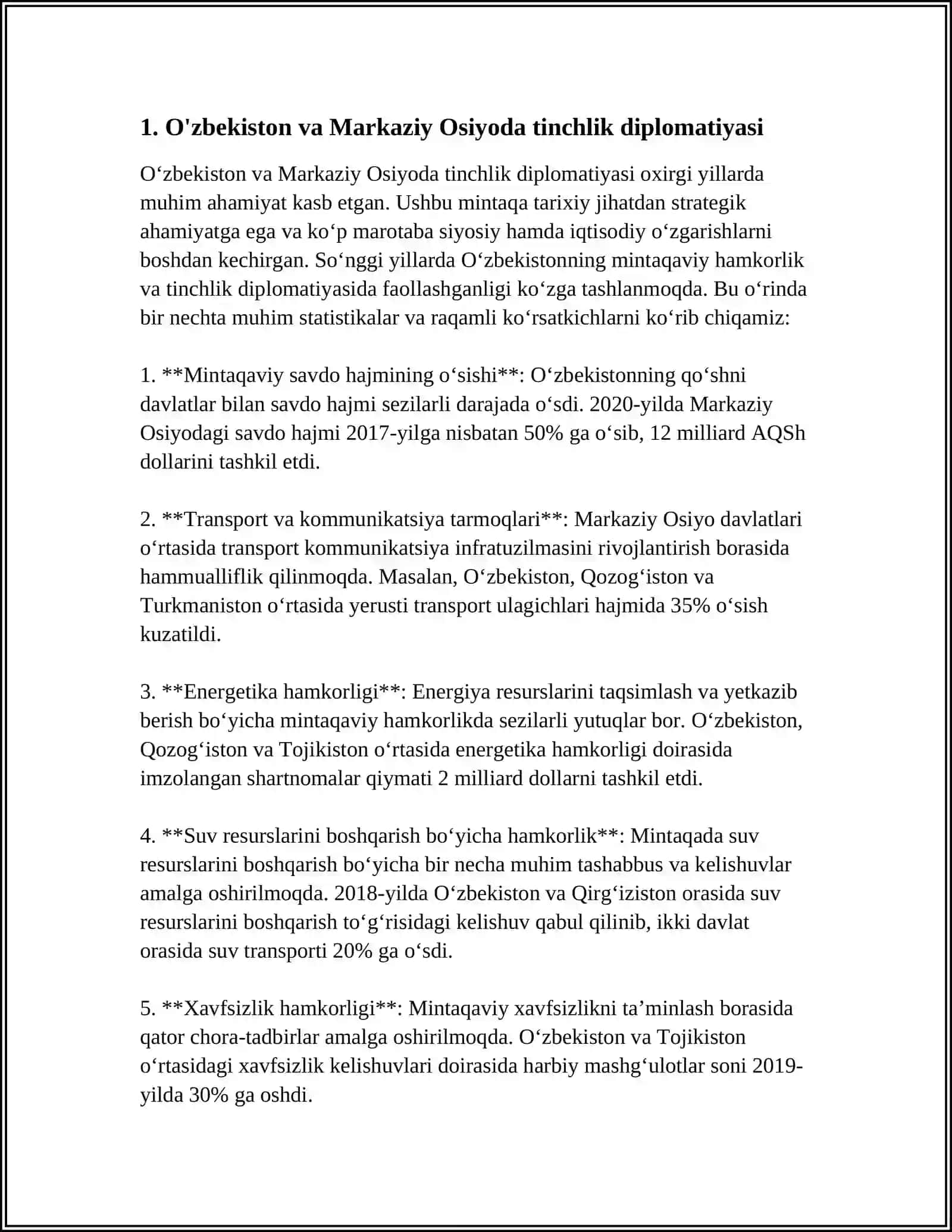 O'zbekiston va Markaziy Osiyoda tinchlik diplomatiyasi 3