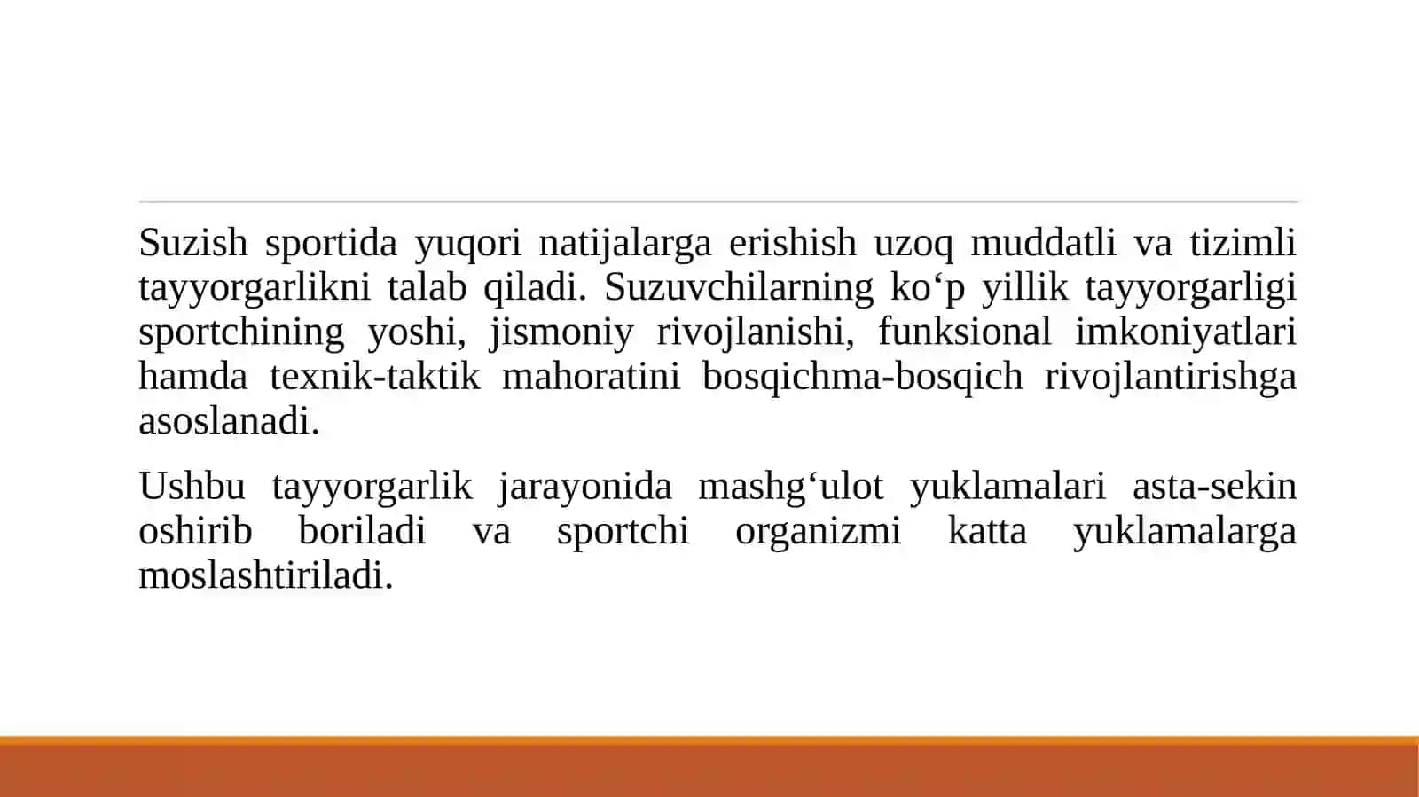 Suzuvchilarda Ko‘p yillik tayyorgarlikning tuzilishi 3
