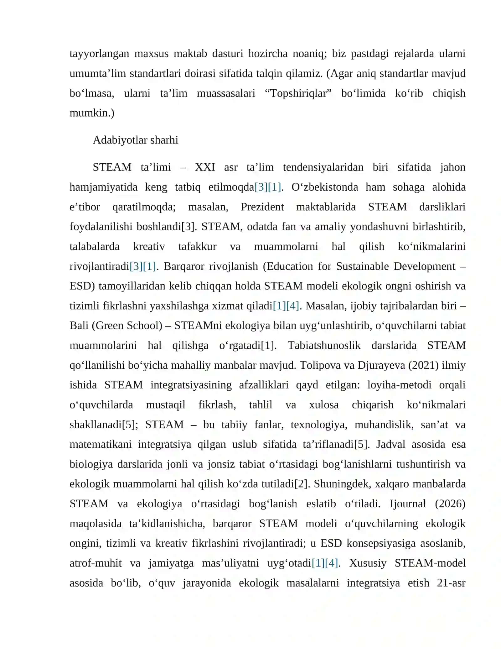 STEAM yondashuvi asosida jonli va jonsiz tabiat mavzusini o‘rganish 3