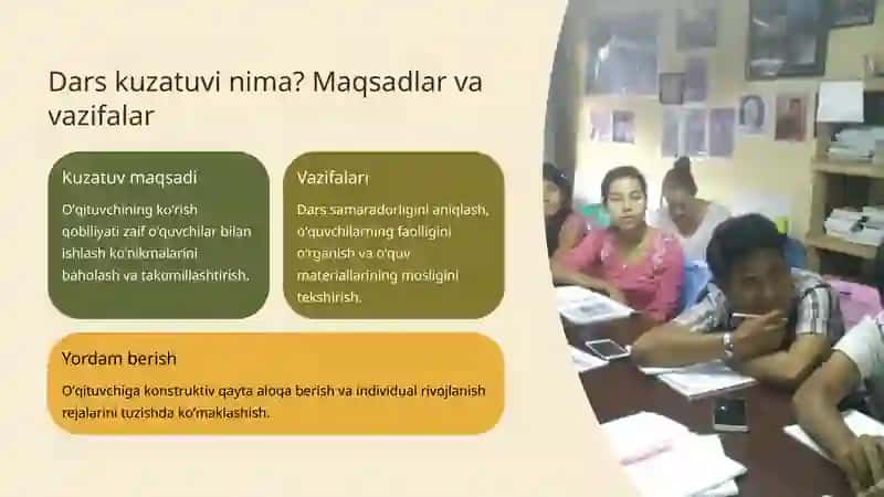 Tiflopedagog: Oʻqituvchi Darsini Kuzatish va Tahlil Qilish 3