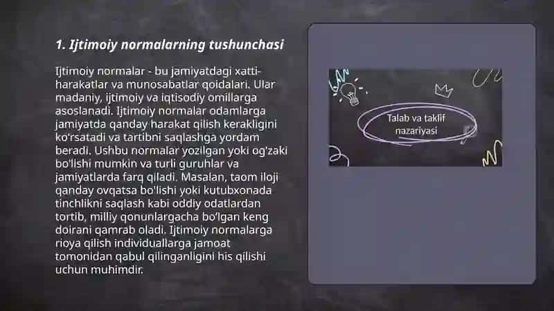 Ijtimoiy normalarning umumiy va õziga xos xususiyatlari 3