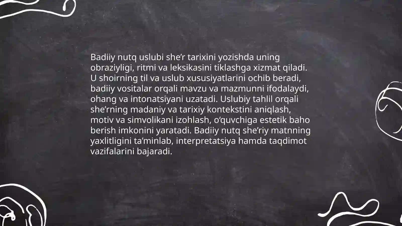 Badiiy nutq usłubi. O‘zbek she’riyati. “Bir she’r tarixi” mavzusida esse yozish 3