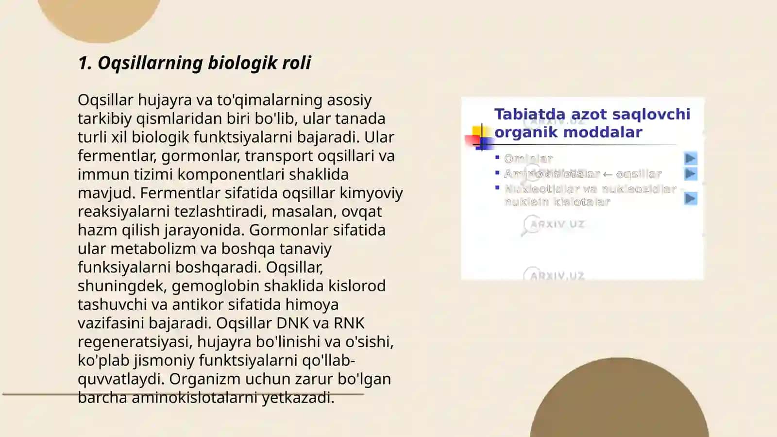 Asosiy ozuqaviy moddalar 3