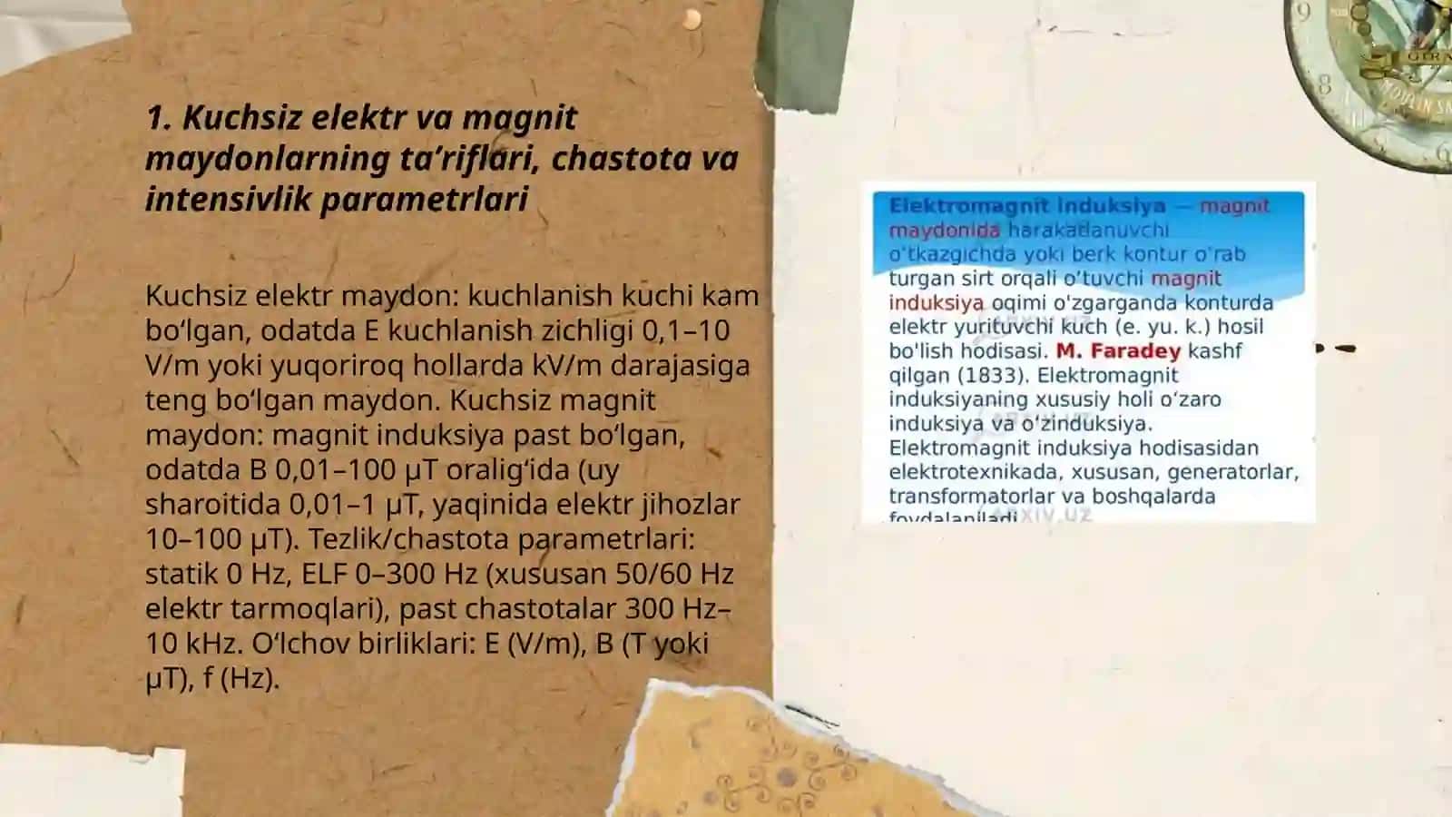 Kuchsiz elektr va magnit maydonlarining fiziologik ta’siri 3