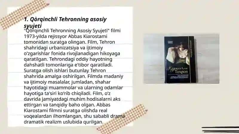 Qòrqinchli Tehronning Asosiy Syujeti 3